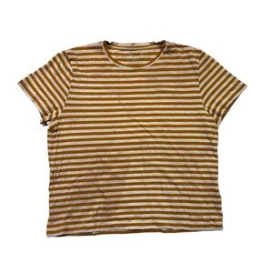 Tie dye striped mini shirt